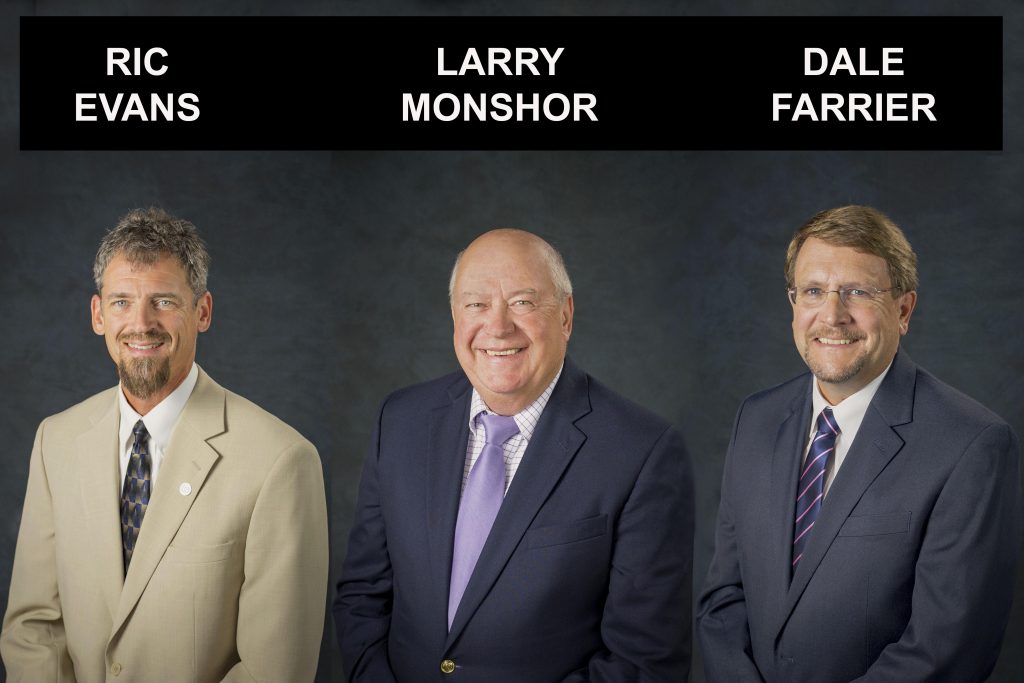 Ric Evans Larry Monshor Dale Farrier