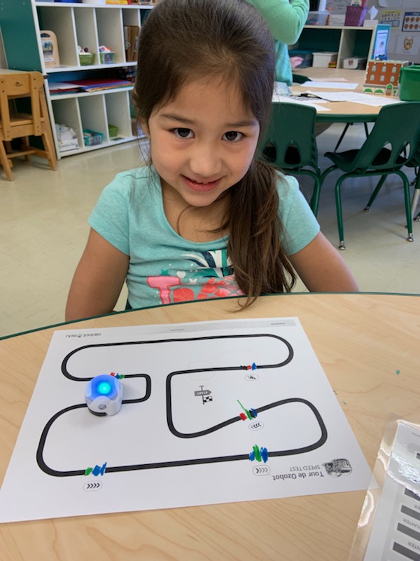 Young Girl with Ozobot