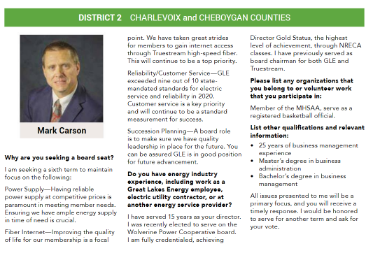 District 2 Director - Great Lakes Energy