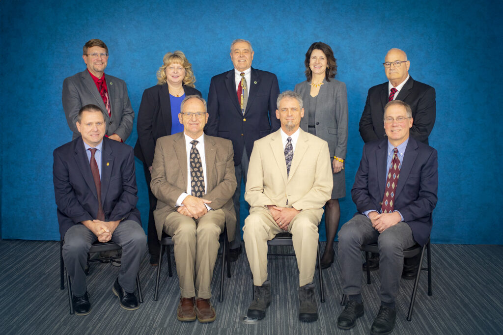 The nine directors of the Great Lakes Energy Board.