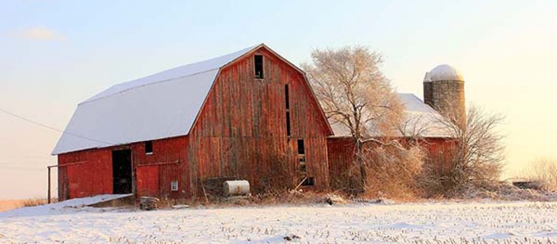 Old barn and silo