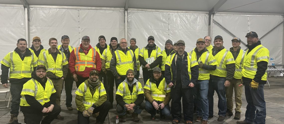 Volunteers at the Otsego County Fairgrounds Storm Camp on Sunday.