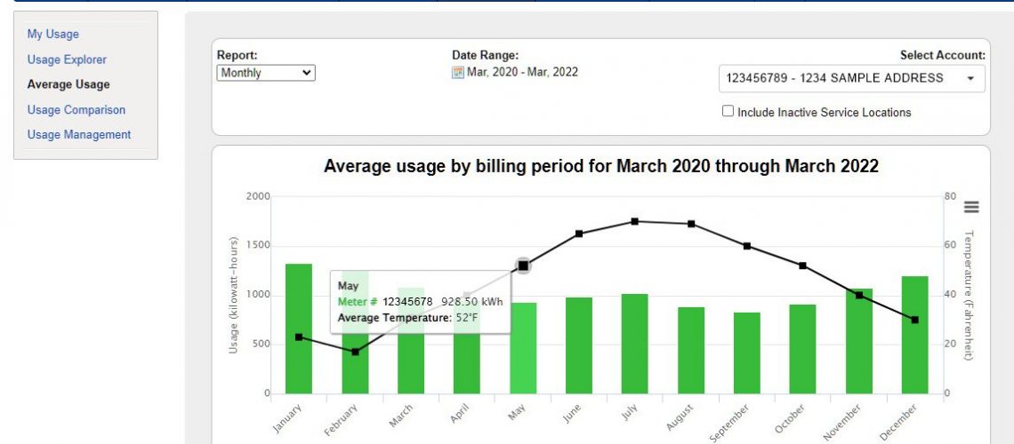 3. With your high- and low-usage averages noted, click the Notifications tab.