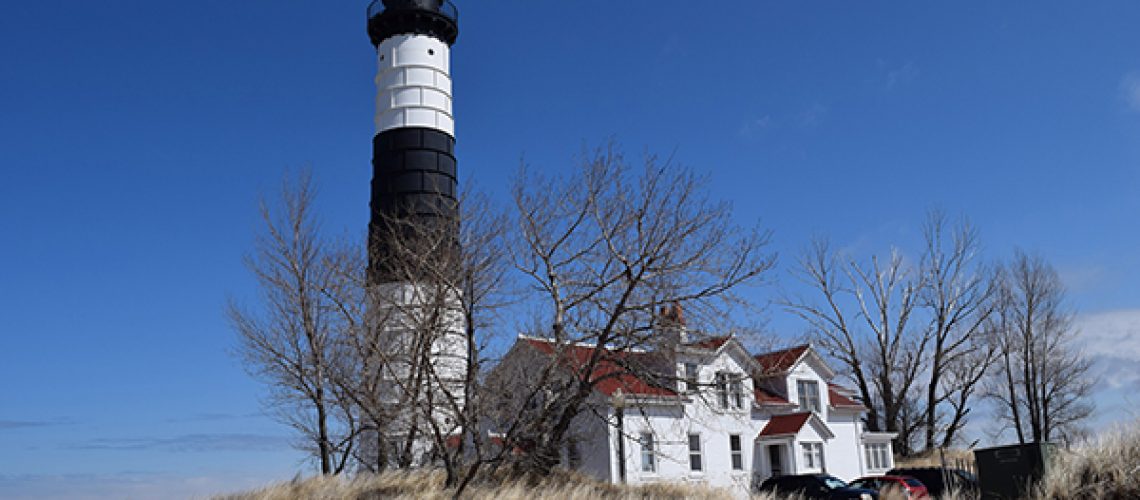 Big Pointe Sable lighthouse and lighthouse keepers' house